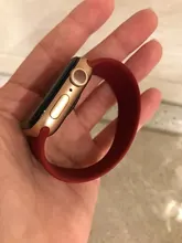 Solo bucle para reloj Apple Watch banda 44mm 40mm iWatch banda 38mm 42mm correa elástica pulsera de silicona Apple watch serie 5/4/3/SE/6/Correa