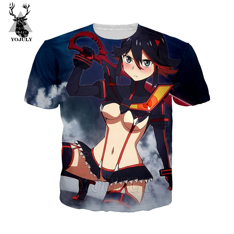 11 3d принт, модная футболка с аниме Kill La Kill, Matoi Ryuuko off white, мужские футболки в стиле хип-хоп, с круглым вырезом, короткий рукав, уличная одежда, A484 - Цвет: 11