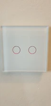 Glass-Panel Switch Power-Sensor Wall Crystal Livolo Eu Led-Backlight 2-Gang 7colors Standard