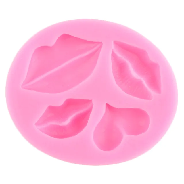Szerelem Szív Ajkak Szilikon Penész Csokoládé Cukorka Fondant Cupcake Topper Esküvői Torta Díszítő Szerszámok Barkács Sütő Kiegészítők - Image 3