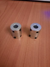 Acoplador de eje de mordaza de Motor CNC de aluminio, acoplamiento Flexible de 5mm a 8mm, 19x25mm, 3/4/5/6/6.35/7/8/10mm