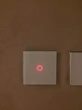 Interruptor táctil de pared para pared, Panel Led de cristal templado blanco y negro, 1 entrada y 1 vía, Interruttore AC100-240