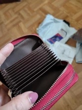 Wallet Purse Card-Holders Change Rfid Zipper Small Genuine-Leather Womens Short 