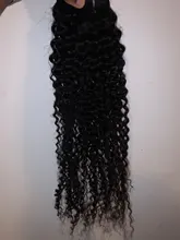 Alibele-pelo rizado malayo de ondas profundas, 1, 3, 4, oferta de extensiones de cabello humano, doble trama, No cepillado de pelo, tejido de 100G