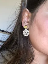 Crystal Earrings Jewelry Korean Fashion Geometric Temperament Circular Women Fine Joker