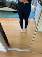 Pantalones vaqueros elásticos de cintura alta para mujer, pitillos hasta el tobillo, ajustados, con realce, color negro y azul, 2020