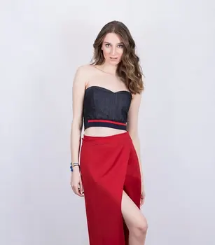 

Women&Women Designerwear Denim Overbust/Bustier/Basque