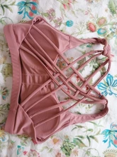 Sujetador deportivo para mujer, ropa interior de realce sin aros, con relleno, entrecruzado, tirantes, para correr, entrenamiento de gimnasia, Yoga, Tops cortos