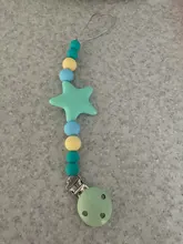 Chupete de silicona sin BPA para recién nacido, cadena de gran estrella colgante, regalo de dentición para lactancia