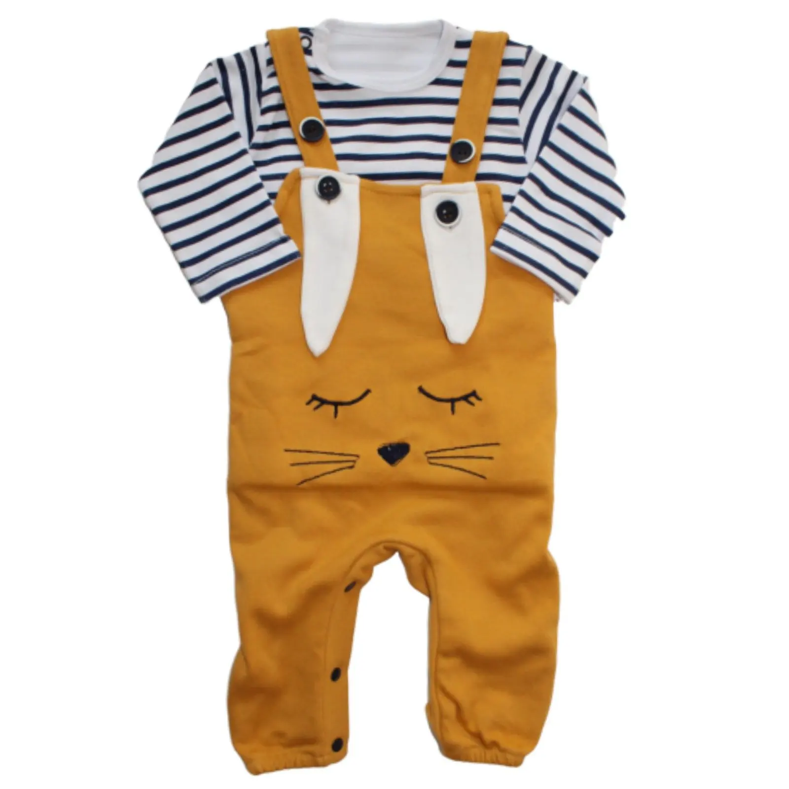 

Badili Eared Rabbit Mustard Slopet Jumpsuit