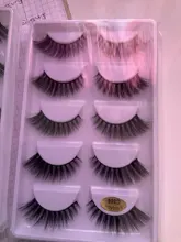 Pestañas postizas 3D de visón, Kit de maquillaje de extensión de pestañas suaves, 100%, 5 pares