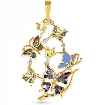 

Kabarovsky pendant with 13 diamonds in Yellow Gold