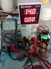 Voltímetro Digital para motocicleta, voltímetro Digital con pantalla LED, resistente al agua, Mini DC5V-48V redondo