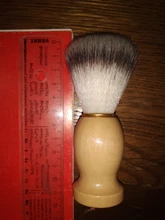 1PC profesional de los hombres brocha de afeitar con mango de madera de Nylon puro para hombres de limpieza de máscara cosméticos herramienta