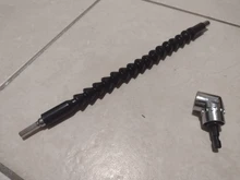 Adaptador de brocas de ángulo magnético, 1/4 pulgadas, destornillador, mandriles y llaves inglesas, adaptador de taladro de ángulo ajustable de 105 grados