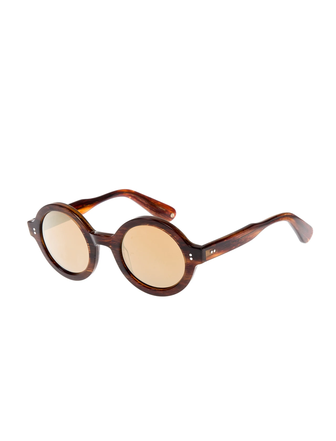 

Unisex sunglasses msd 2952 wt bone Brown organic round round 44-25-140 massada