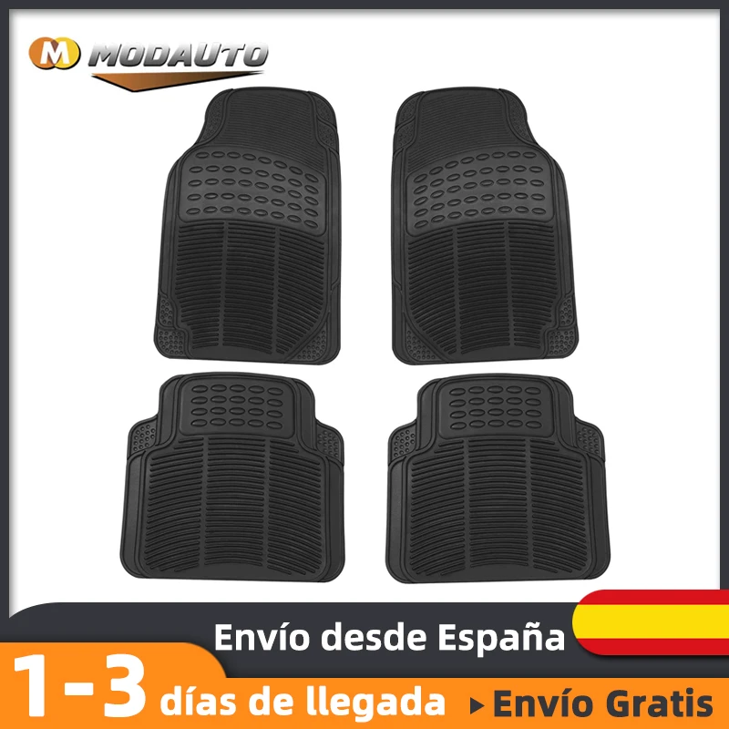 Alfombrilla Universal para el suelo del coche, alfombrillas delanteras y  traseras de nailon, resistente, protección contra todo tipo de clima,  patrón de tiburón Gill, respaldo para mascotas, 4 unidades