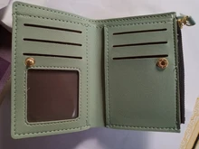 Billetera corta con estampado de flores para mujer, monedero pequeño con cremallera, tarjetero de cuero