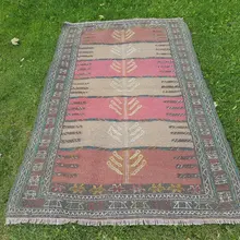 Старый ковер ручной работы 3'7'' X 5'10''