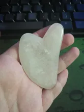 Natural Jade Gua Sha tablero raspador masaje de cuarzo rosa Jade Guasha piedra cara cuello levantamiento de la piel arrugas removedor de belleza