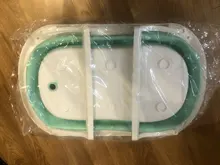 Bañera plegable grande para bebé, Cubo de baño portátil, base antideslizante, bañeras de baño portátiles para bebés recién nacidos, bañera antideslizante para niños