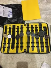 Caja organizadora de reloj de fieltro con 40 ranuras, funda de almacenamiento para correa de reloj para Apple Watch, bolsa organizadora de correa de reloj, bolsa de soporte duradera