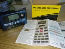 Solar MPPT Controller Solar-Cell-Panel-Charger-Regulator Lcd-Display Load 30a-Charge