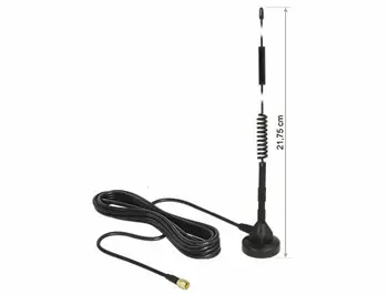 

ALLNET GSM Omnidirectional Antenna Magnetic 5dbi GSM/3G/LTE 3m Black