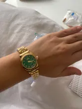 Marca CHENXI de lujo dorado con diamantes de imitación para mujer, resistente al agua, de cuarzo