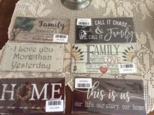 Wooden Sign Hanging-Signs Door-Decoration Living-Room Plaque Family for Gifts