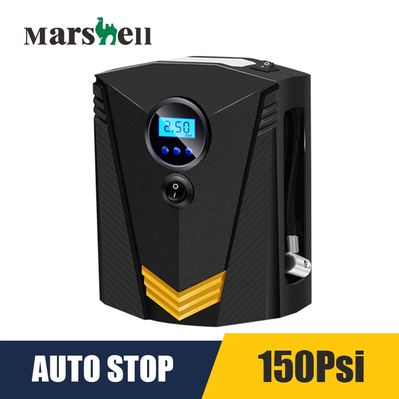 Портативный автомобильный воздушный компрессор Marshell 12 В постоянного тока