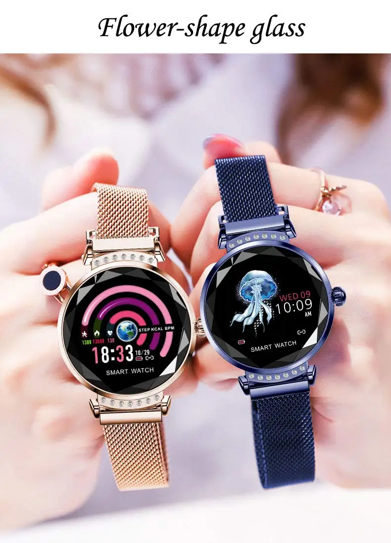 

H2 Smart Watch Bluetooth Fitness Tracker Heart Rate Sleep Monitor Waterproof Calorie Counter Pedometer Blood Pressure Smartwatch