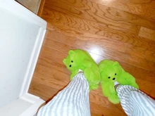 Zapatillas de casa afelpadas de oso de peluche para mujer, calzado para estar en casa, marrón, suave, antideslizante, de piel sintética, bonitas y esponjosas, Zapatillas de casa, cálido para invierno