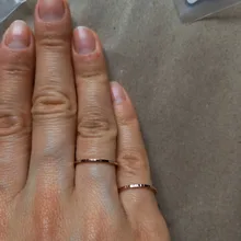 Anillo de titanio y acero fino para hombre y mujer, anillo de dedo de color dorado, rosa, moda Simple, Color plateado, 1MM