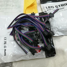 Tira de luces LED RGB RGBW, 10 pares, 2 pines, 3 pines, 4 pines, 5 pines, conector JST SM macho y hembra para COB WS2812B SK6812 WS2815 2835 5050
