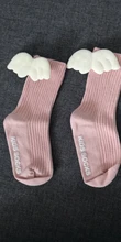 Lindo Angel Wings calcetines de niñas bebé invierno cálido antideslizante calcetines de bebés niños suave, calcetines de punto infantil de piso para niños pequeños