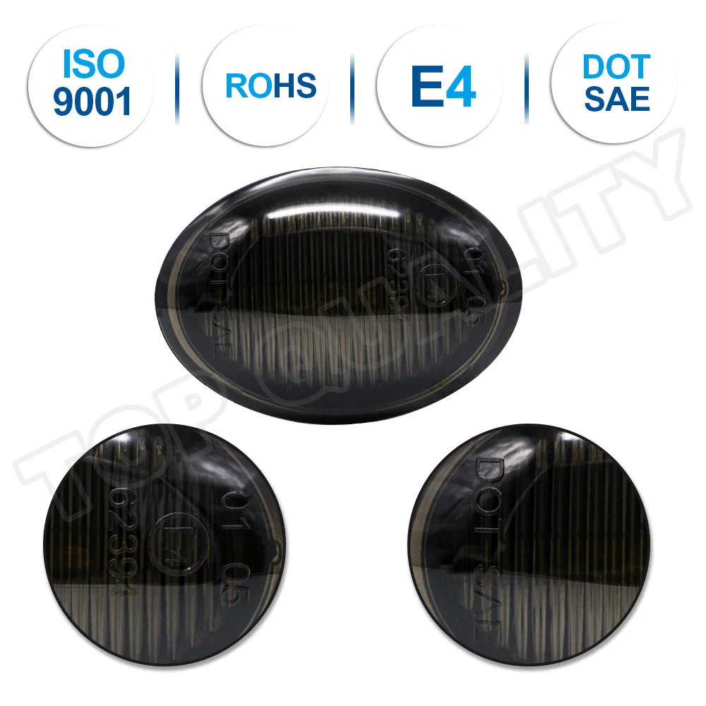 ǾƮ 500 500C 500L Abarth 500 595 695 2Pcs ڵ   LED  ȣ ̵ Ŀ Ʈ ڹ  Ŀ 