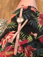 Correa de reloj de cuero genuino para DW, accesorios de reloj de 12mm-24mm, correa de reloj de moda, color rosa