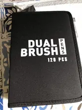 Juego de bolígrafos de Arte de 12-120 colores, punta fina y Punta de bolígrafo de pincel Flexible, marcadores a base de agua para caligrafía de colorear para adultos