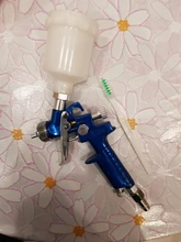 Boquilla de minipistola de aerógrafo, para pintar coches, H-2000 HVLP, 0,8mm/1,0mm
