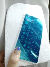 XMQ-placas de estampado para manicura, placa de imagen de encaje, herramientas de impresión de uñas de Año Nuevo, 6x12cm