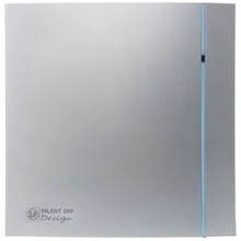 Вытяжной вентилятор Soler& Palau SILENT-200 CZ DESIGN-3C(серебро) 03-0103-131