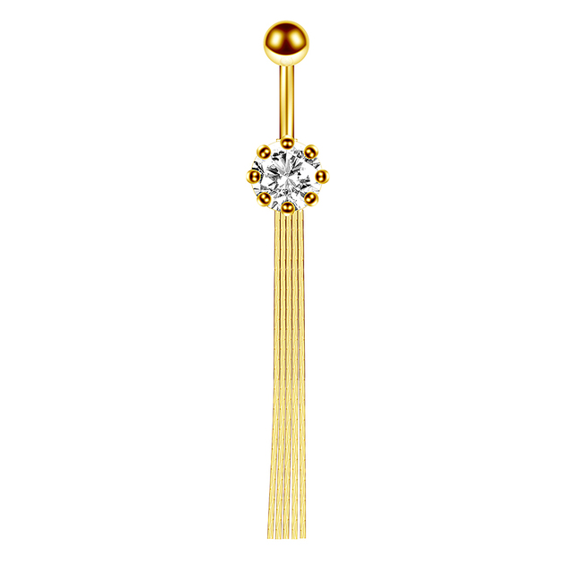 Gold Color Heart belly button ring 14G belly ring cute navel piercing bar sexy belly piercing dangle navel ring lot