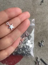 WYSIWYG-colgante de estrella pequeña para fabricación de joyas, 40 Uds., 11x8mm, 3 colores