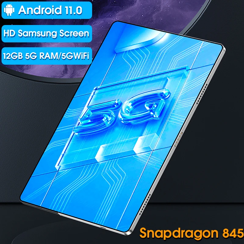 HD-планшет Samsung Snapdragon 845 Android 11 12 Гб ОЗУ 512 ПЗУ 12-дюймовый планшет изучающий онлайн и
