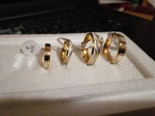 Anillos de acero de titanio para parejas, diseño de onda dorada, boda, infinito, regalos de joyería de compromiso para hombres y mujeres