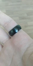 Modyle de los hombres de la moda de anillo de color negro titanio acabado mate clásico anillo de compromiso, joyería para hombre boda