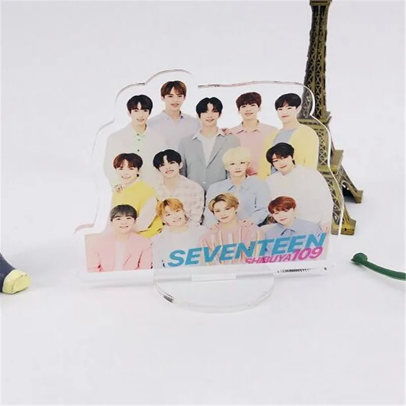 

KPOP SEVENTEEN HAPPY ENDING Doll Stand,SEVENTEEN Album Mingyu Dk Jun Joshua Members Stand Bookend For GIFT,K007
