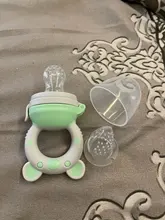 1Pcs Bear Handle Pacifier Feeder For Baby Food Grade Silicone PP Training Nipple Milk