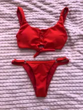 Bikini Bandage/brasileño/Sexy para mujer, traje de baño acolchado de realce, bañador de dos piezas, tankini, novedad de 2021